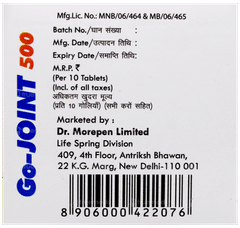 Go Joint 500 Tablet 10